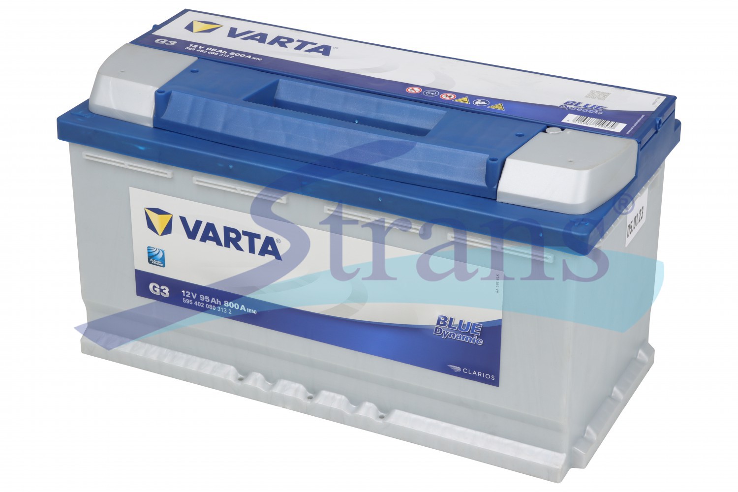 Акумулятор Varta 12V 95Ah 800A Varta Blue Dynamic R+ 353*175*190Mm